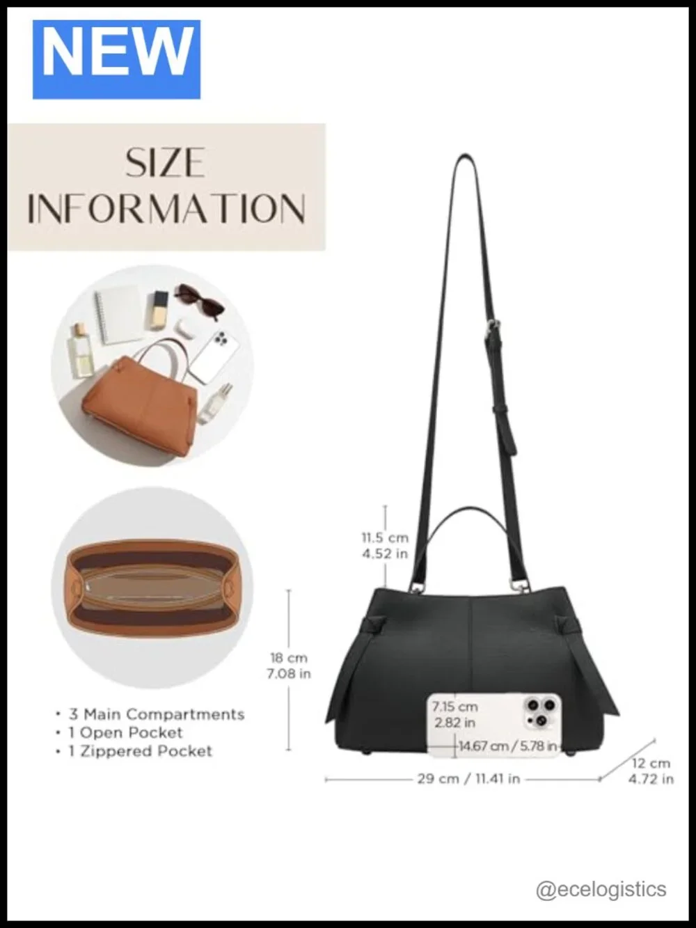 Genuine Leather Top Handle Satchel Purse Crossbody Bag Women Work Tote